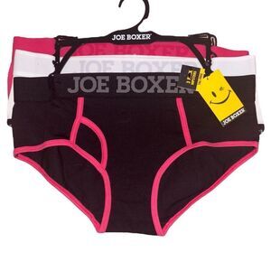 Joe Boxer 3 Pack Hipsters Tag Free  Panties